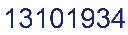 Número 13101934 imagen azul