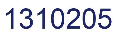 Number 1310205 blue image