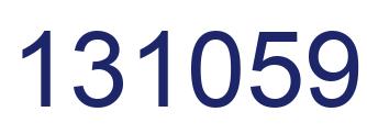 Number 131059 blue image