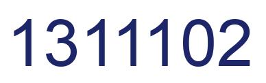 Number 1311102 blue image