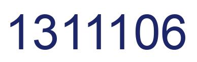 Number 1311106 blue image