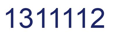 Number 1311112 blue image