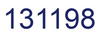 Number 131198 blue image