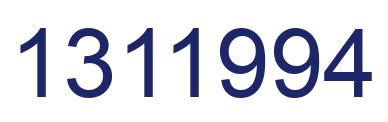 Number 1311994 blue image