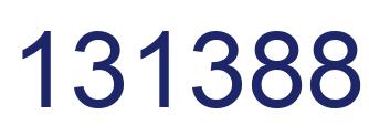 Number 131388 blue image