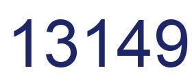 Número 13149 imagen azul