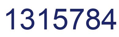 Número 1315784 imagen azul