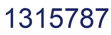 Número 1315787 imagen azul