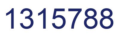 Number 1315788 blue image