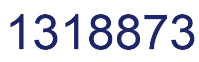 Number 1318873 blue image
