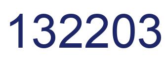 Number 132203 blue image