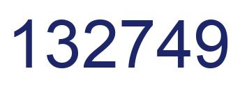 Número 132749 imagen azul