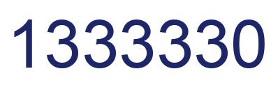 Number 1333330 blue image