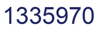 Number 1335970 blue image