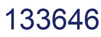 Number 133646 blue image