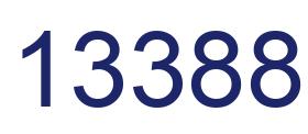 Number 13388 blue image