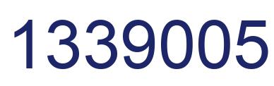 Number 1339005 blue image