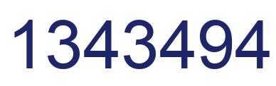 Number 1343494 blue image