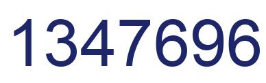 Number 1347696 blue image