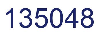 Number 135048 blue image