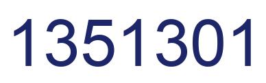 Número 1351301 imagen azul