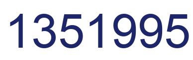 Número 1351995 imagen azul