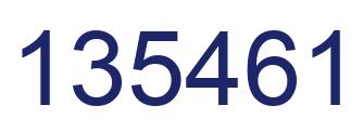 Número 135461 imagen azul