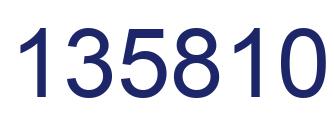 Número 135810 imagen azul