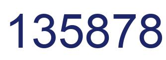 Number 135878 blue image