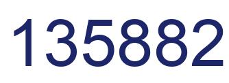 Number 135882 blue image