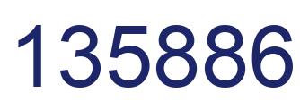 Number 135886 blue image
