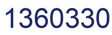 Number 1360330 blue image