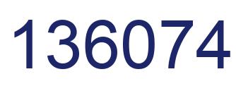 Número 136074 imagen azul