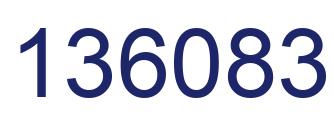 Número 136083 imagen azul