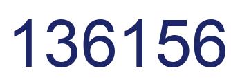 Number 136156 blue image