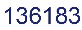 Número 136183 imagen azul