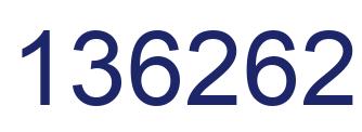 Number 136262 blue image