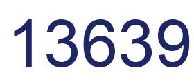 Número 13639 imagen azul