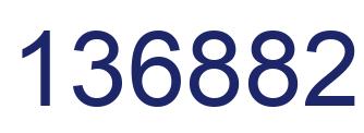 Number 136882 blue image