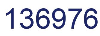 Number 136976 blue image