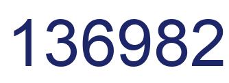 Number 136982 blue image