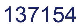 Número 137154 imagen azul
