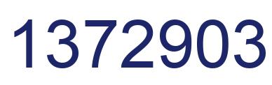 Number 1372903 blue image