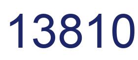 Número 13810 imagen azul