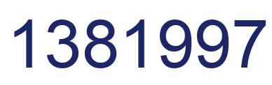 Número 1381997 imagen azul
