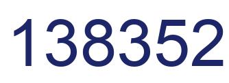Number 138352 blue image