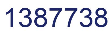 Number 1387738 blue image