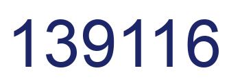 Number 139116 blue image