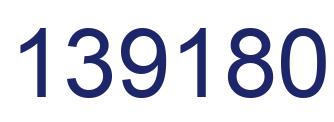 Number 139180 blue image