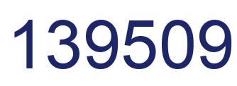 Number 139509 blue image